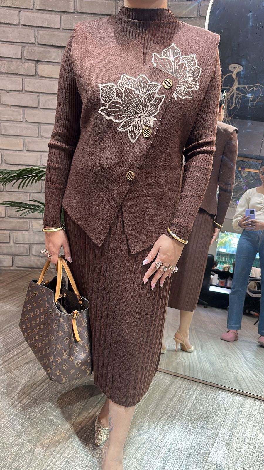 Glitts Brown Woolen Dress