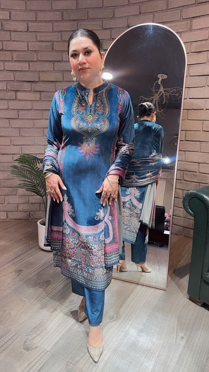 Bisleri Digital Designer velvet suit
