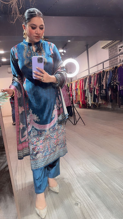 Bisleri Digital Designer velvet suit