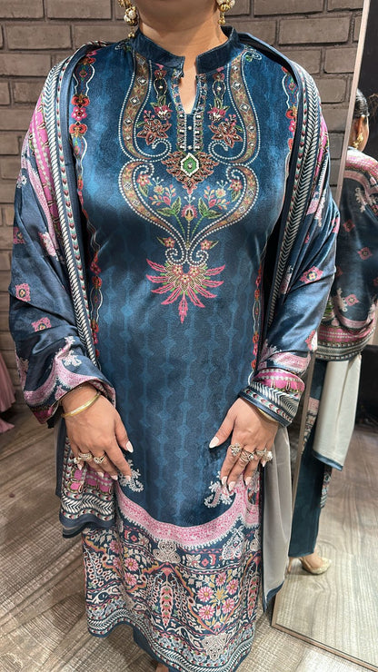 Bisleri Digital Designer velvet suit