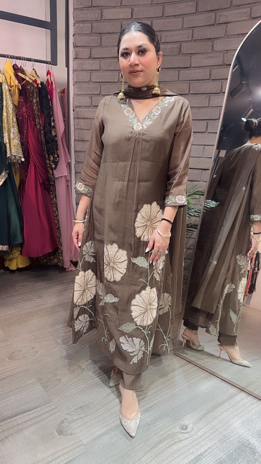 Java A-Line Designer Cotton suit