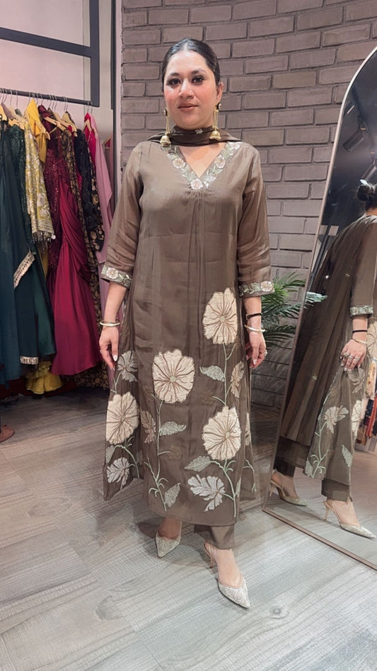 Java A-Line Designer Cotton suit