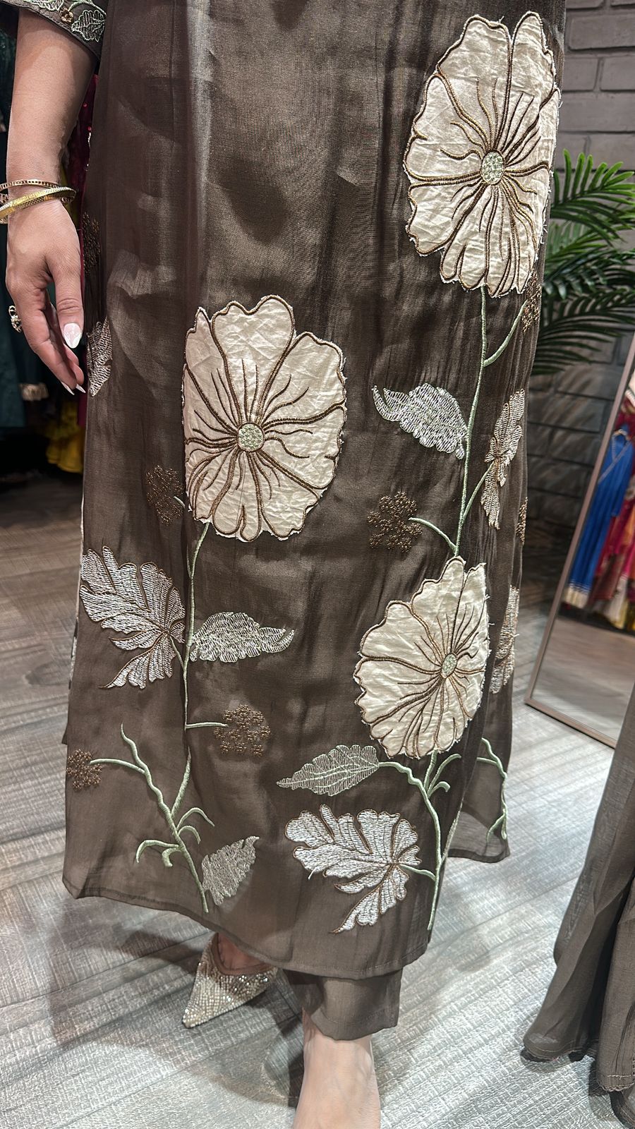 Java A-Line Designer Cotton suit