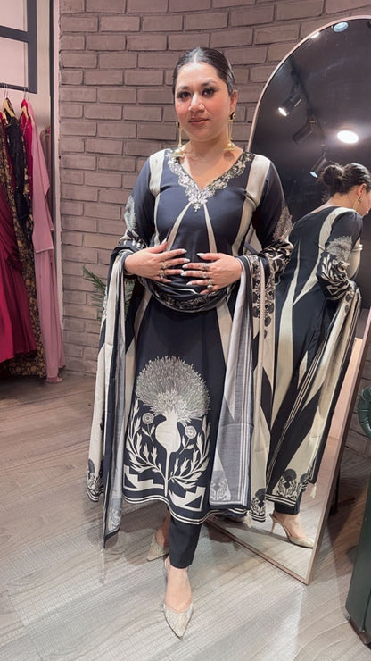 Oreos A-Line Designer Cotton suit