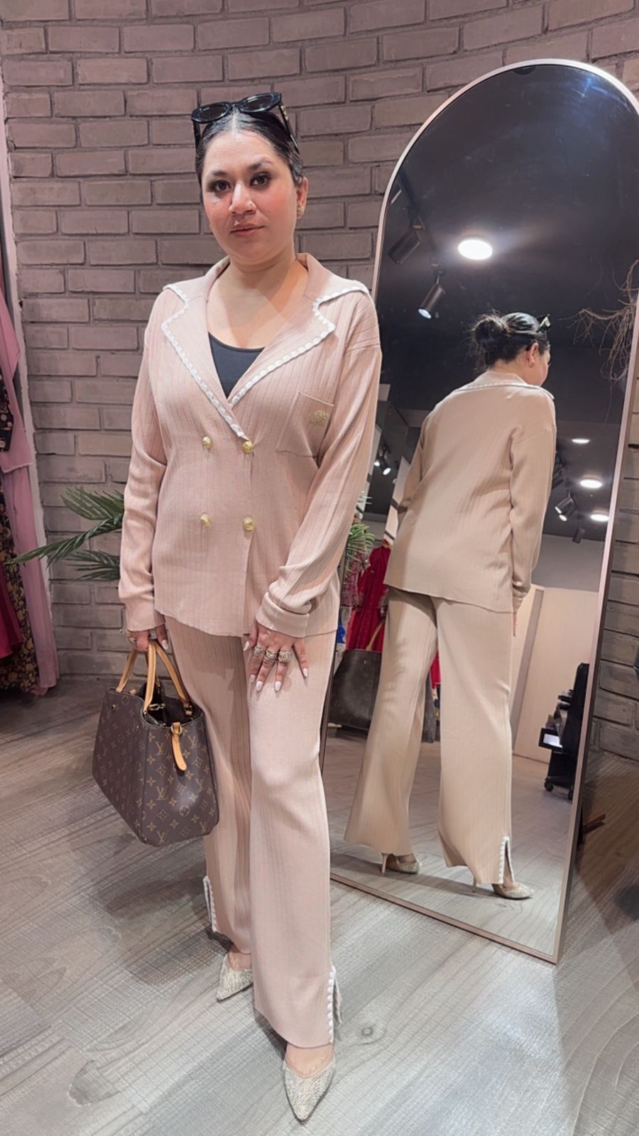 Rolex Beige Woolen Cordset