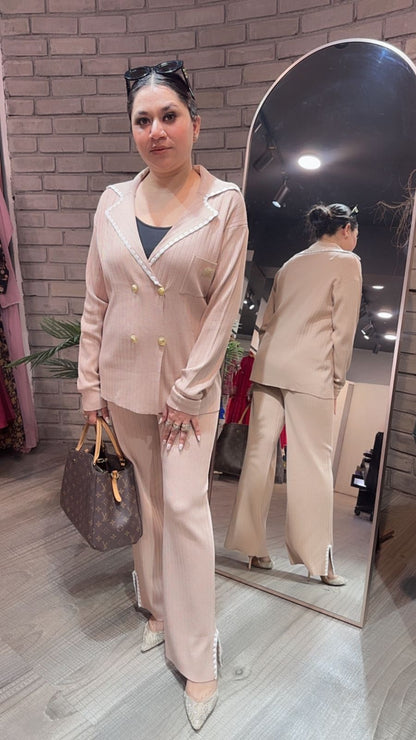 Rolex Beige Woolen Cordset