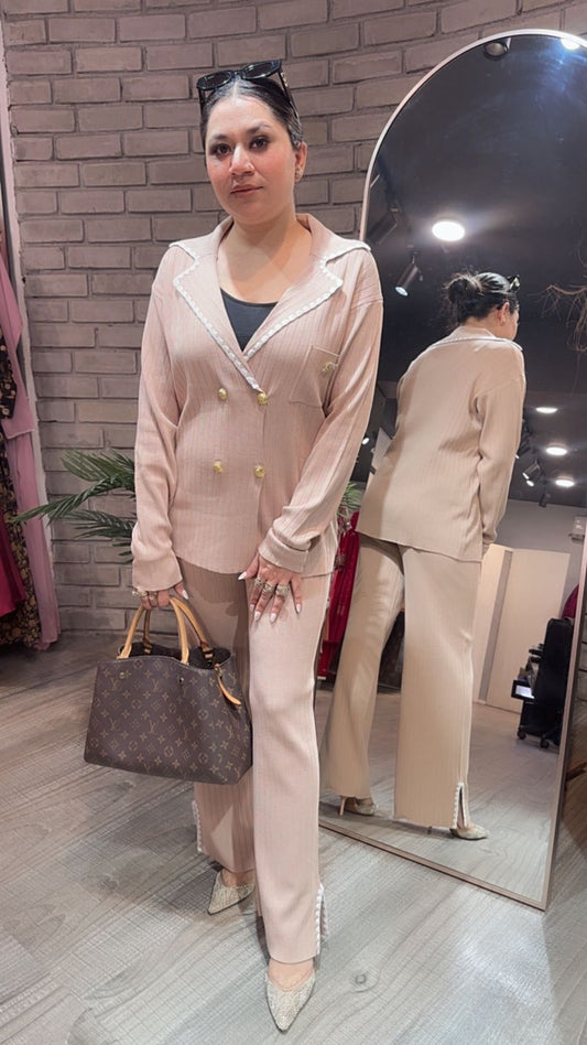 Rolex Beige Woolen Cordset