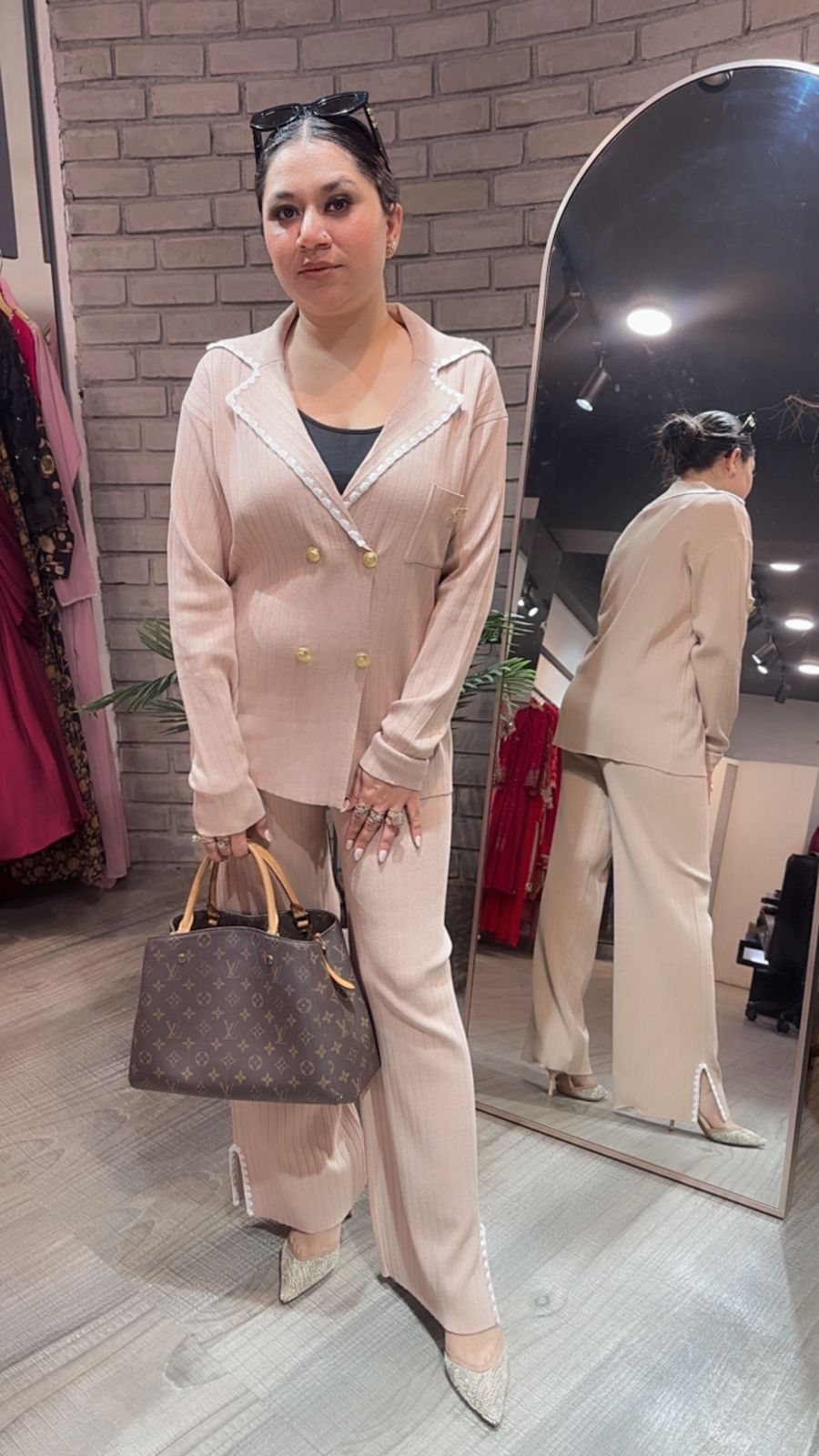 Rolex Beige Woolen Cordset