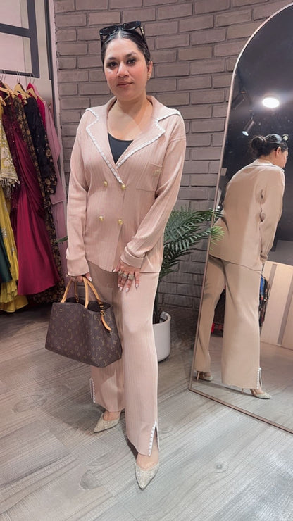 Rolex Beige Woolen Cordset