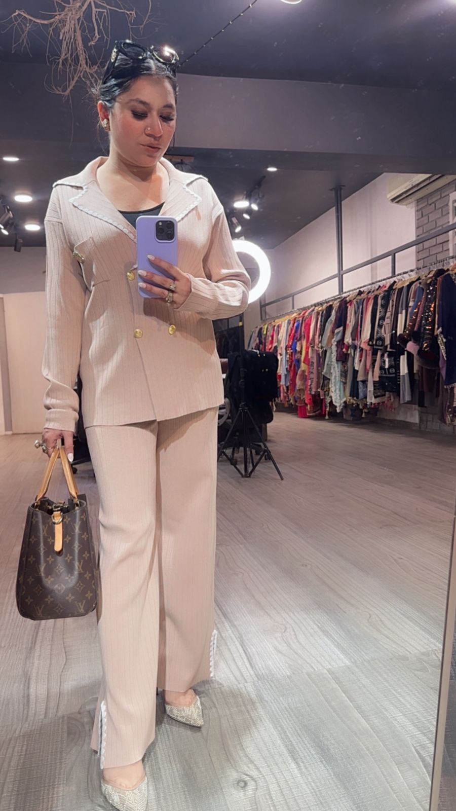 Rolex Beige Woolen Cordset