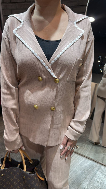 Rolex Beige Woolen Cordset