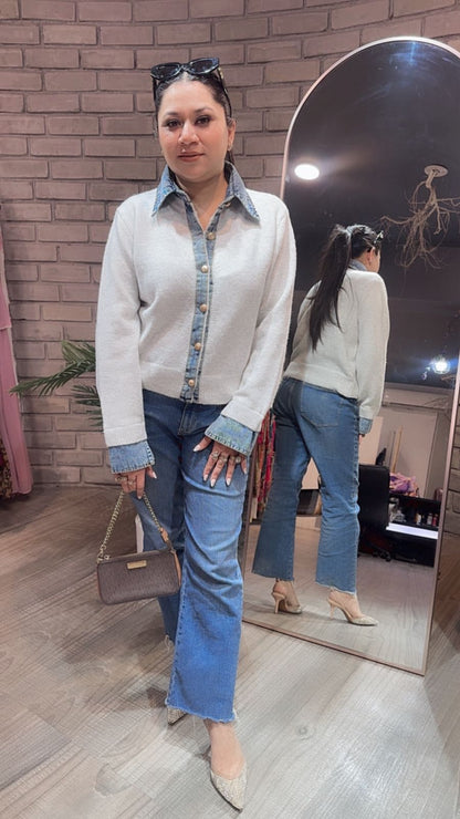 Denim wala Grey Woolen Sweater