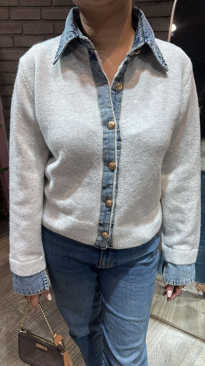Denim wala Grey Woolen Sweater