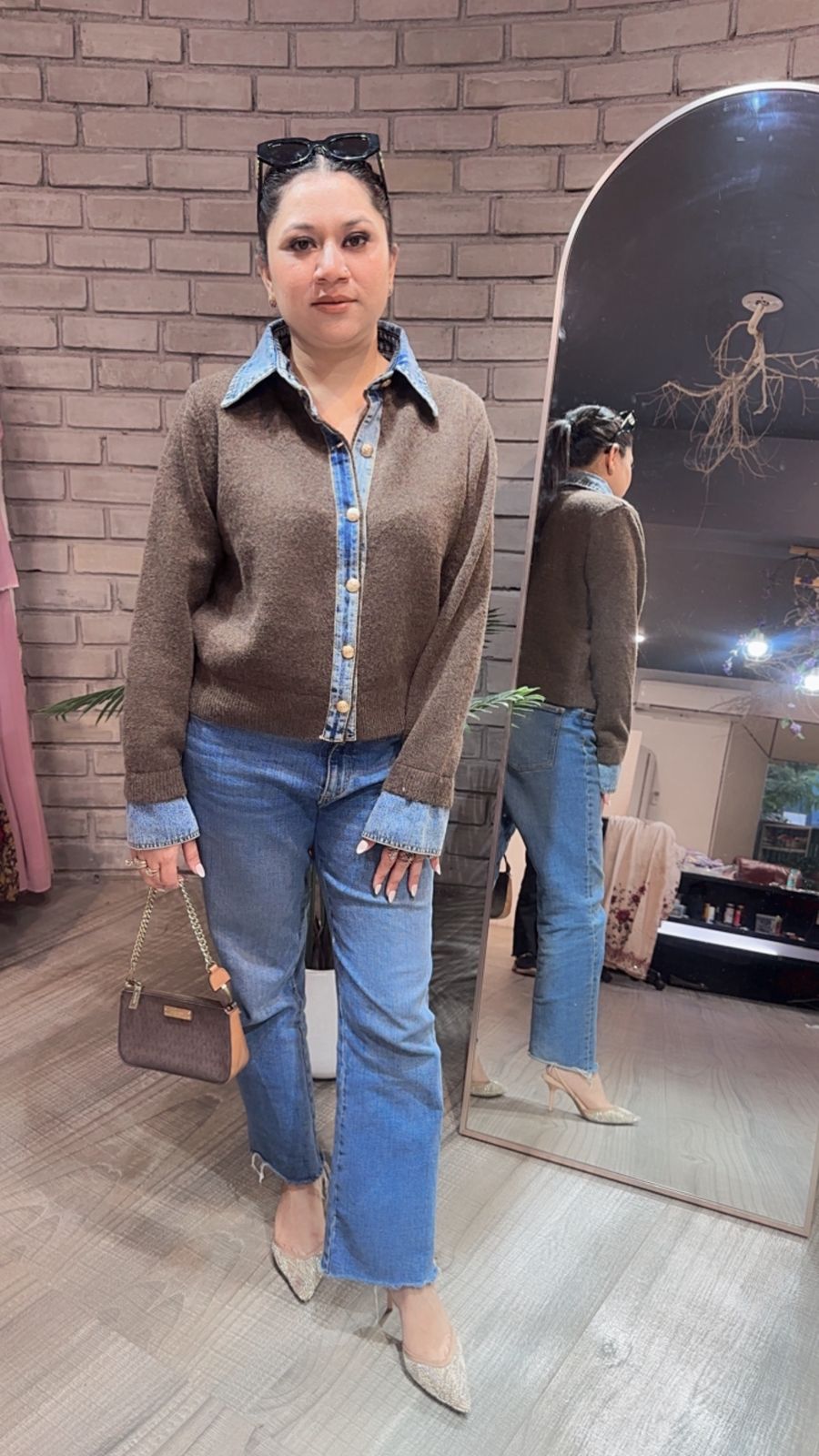 Denim wala Brown Woolen Sweater