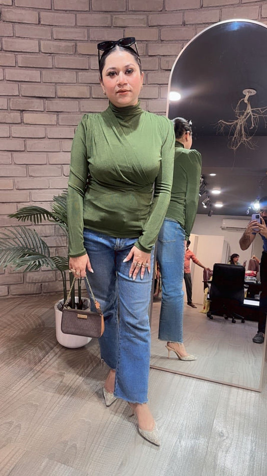 Tessa Green knitted full Sleeve Top