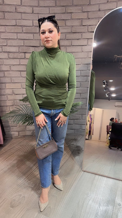 Tessa Green knitted full Sleeve Top