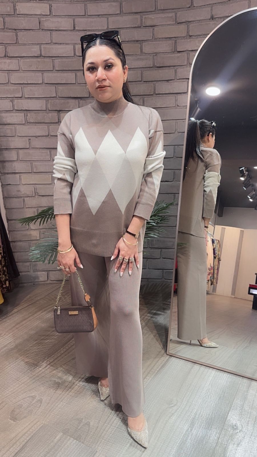 Oliver Beige Woolen Cordset