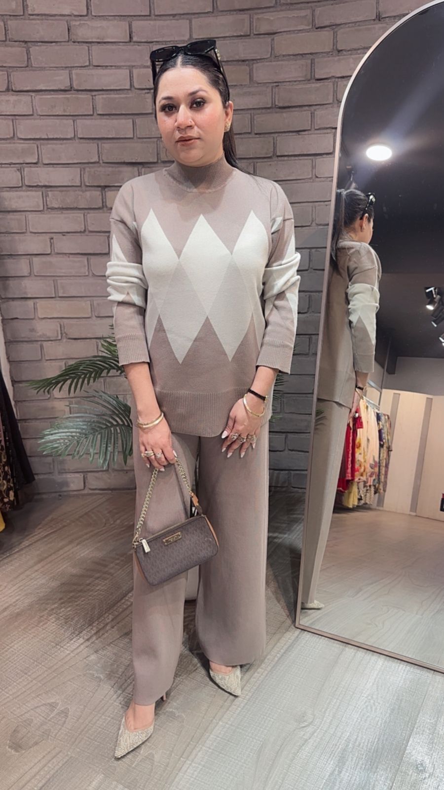 Oliver Beige Woolen Cordset