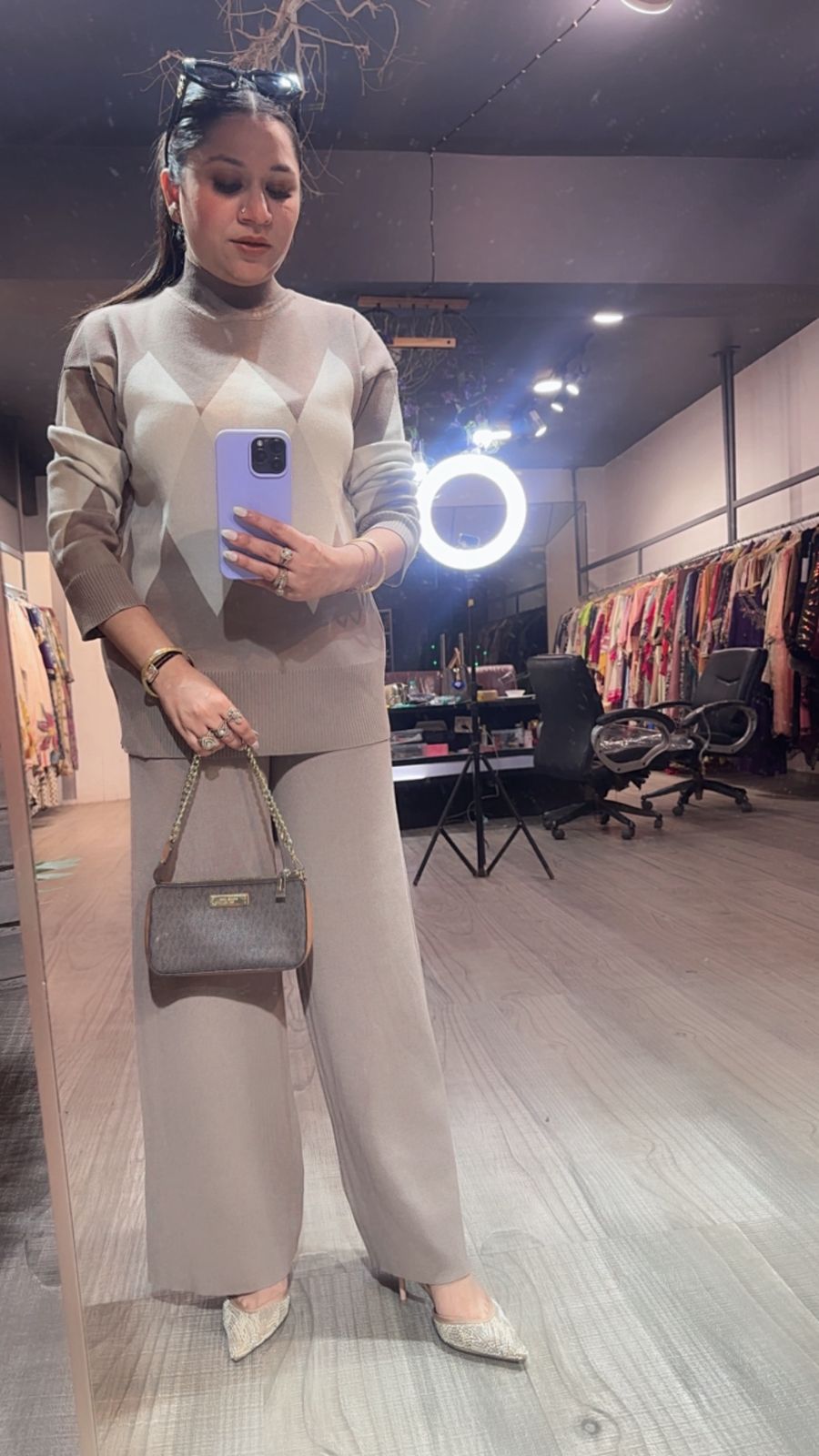 Oliver Beige Woolen Cordset