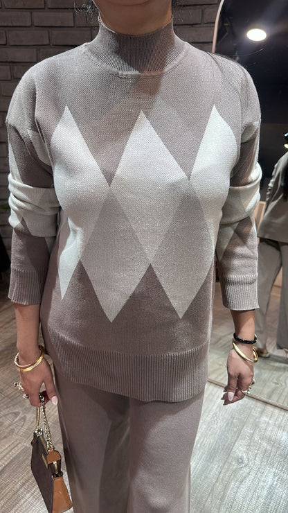 Oliver Beige Woolen Cordset