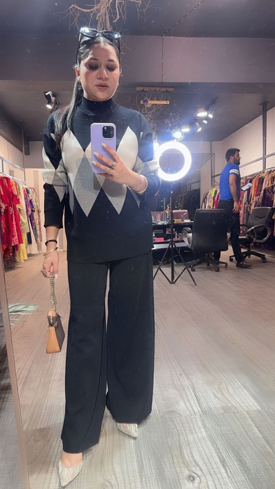 Oliver Black Woolen Cordset