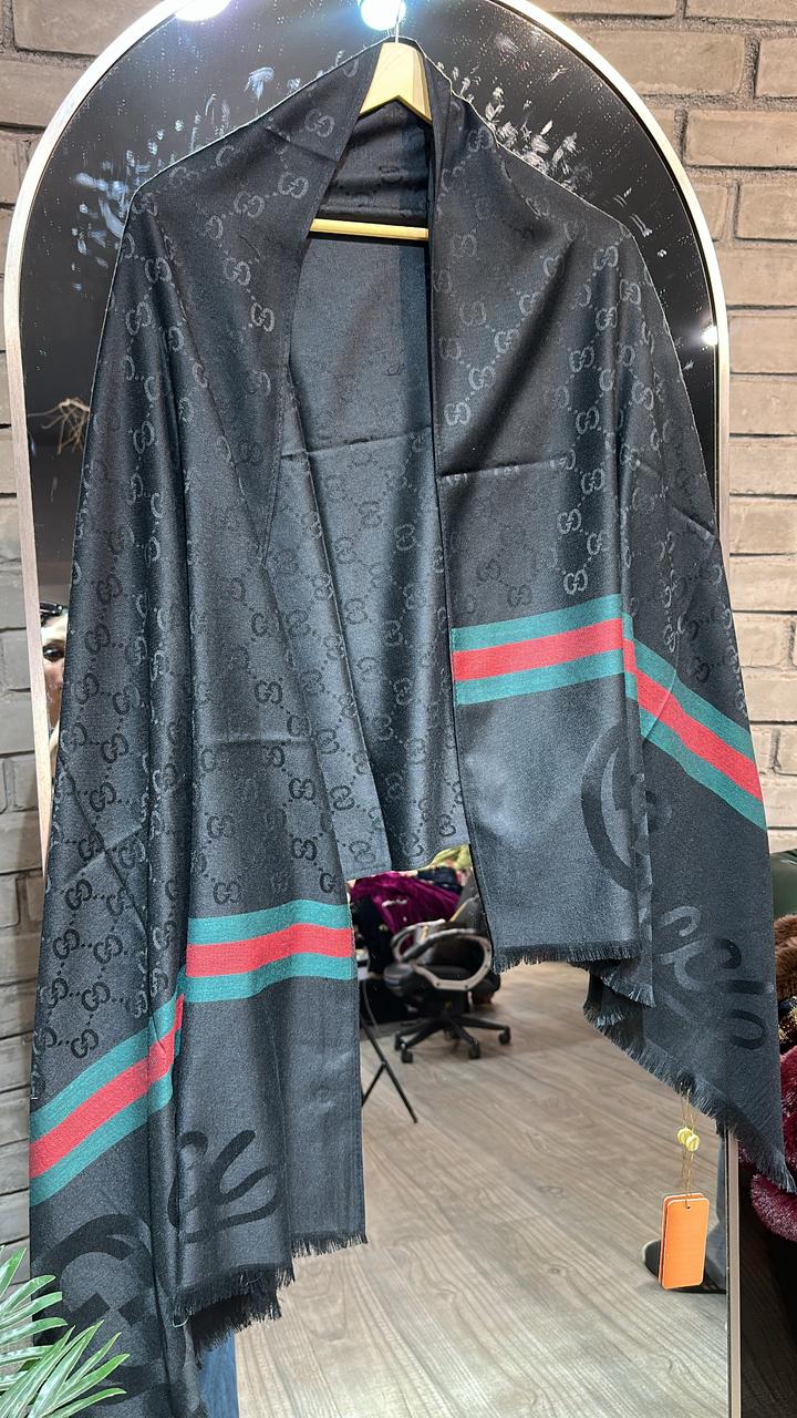 Gucci Strip Semi Woolen Stole