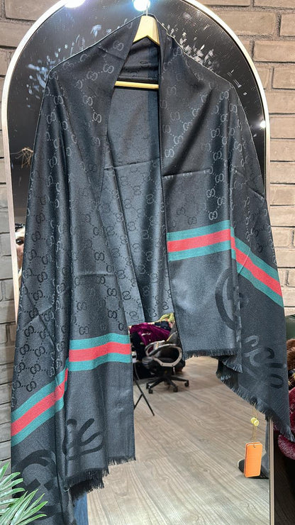 Gucci Strip Semi Woolen Stole