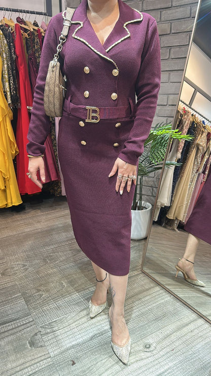 Chesca wine Woolen Dress