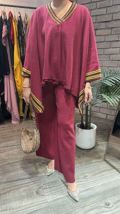 Theos Mahroon  Woolen Cordset