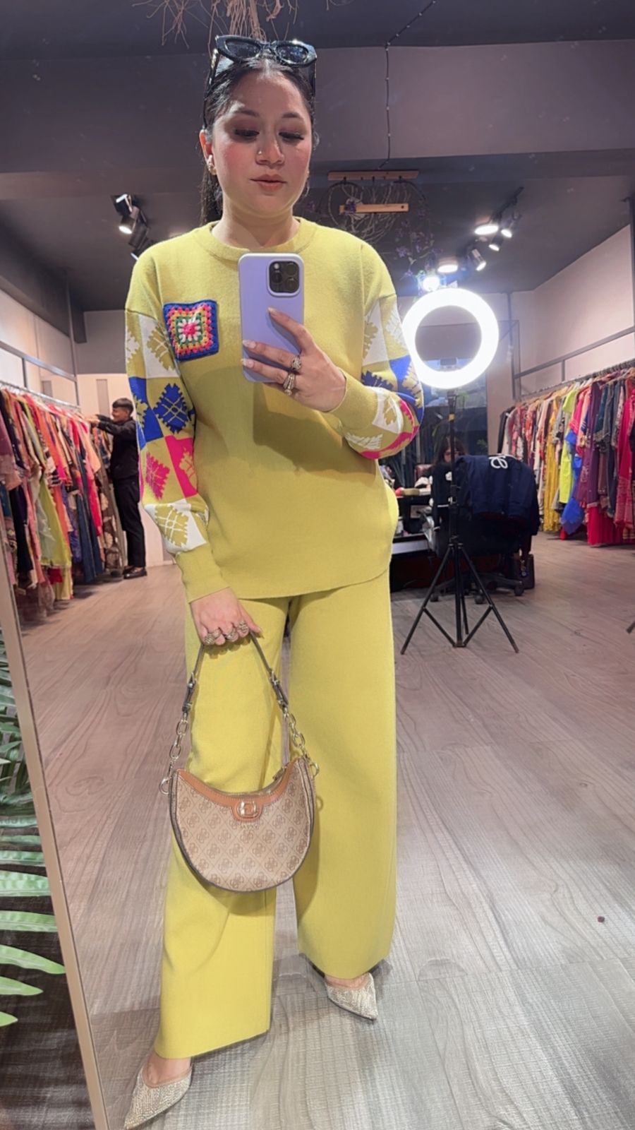 Kiwi Lime Woolen Cordset