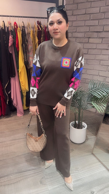 Kiwi Brown Woolen Cordset