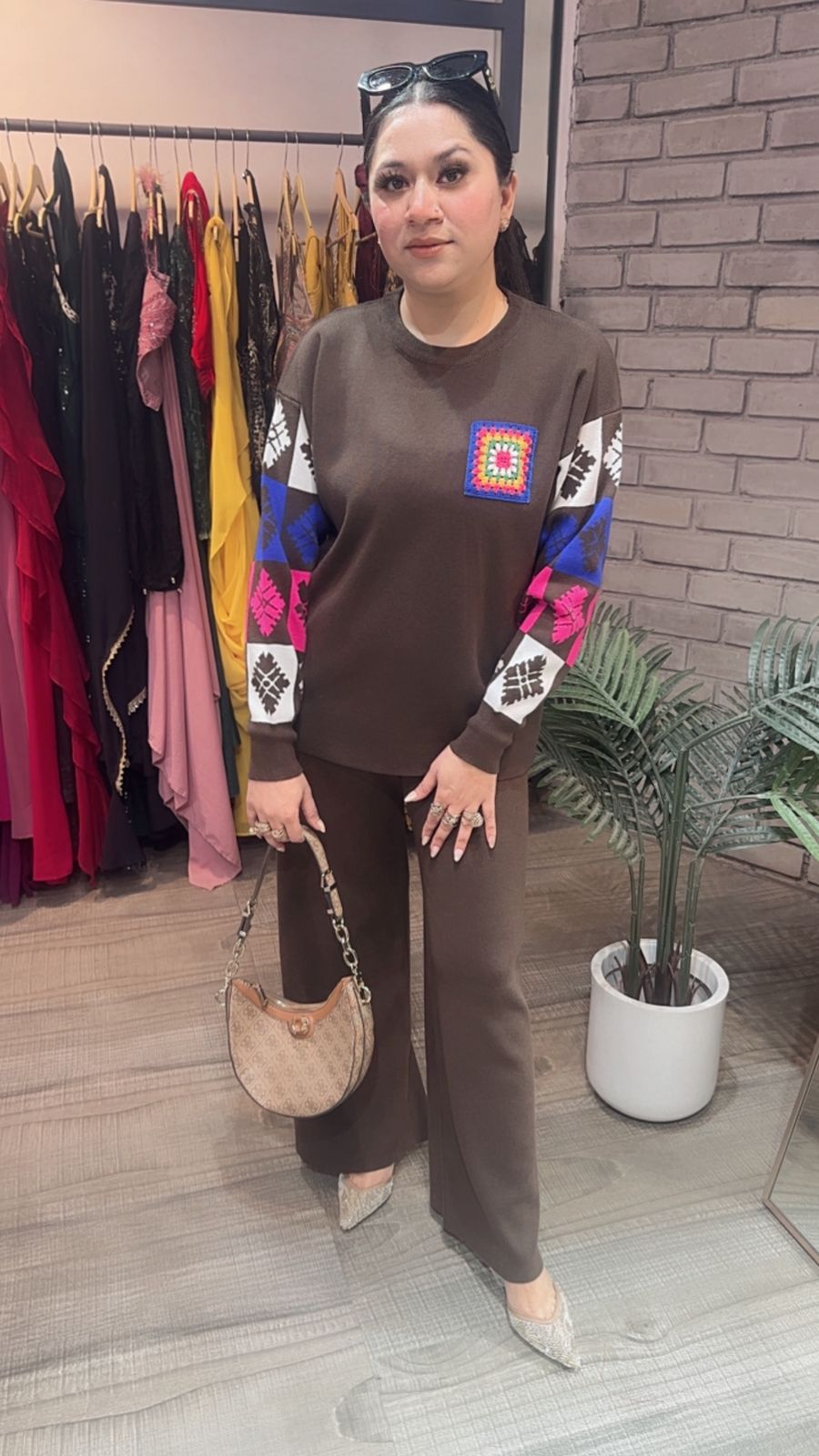 Kiwi Brown Woolen Cordset