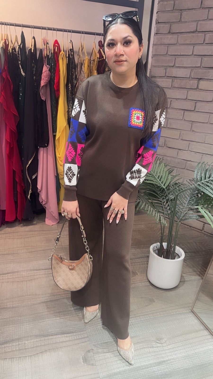 Kiwi Brown Woolen Cordset