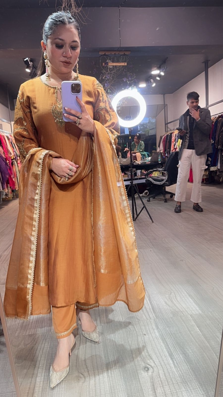 Biryani Mustard Designer Handwork suit