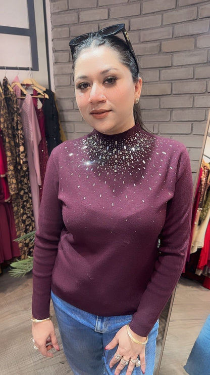 Noah Wine Woolen Sweater