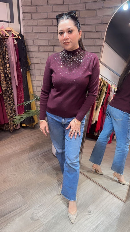 Noah Wine Woolen Sweater