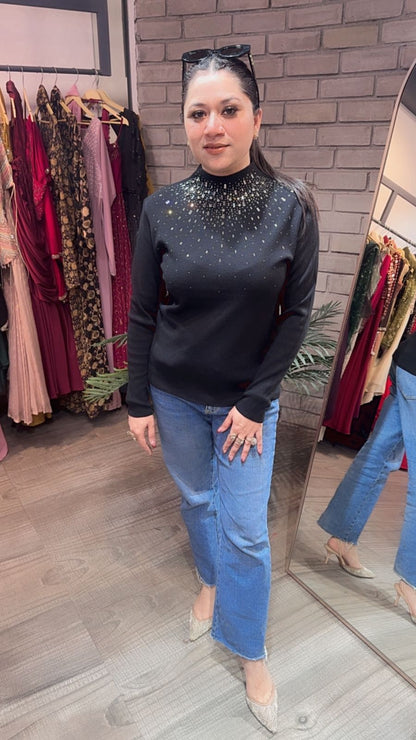 Noah Black Woolen Sweater