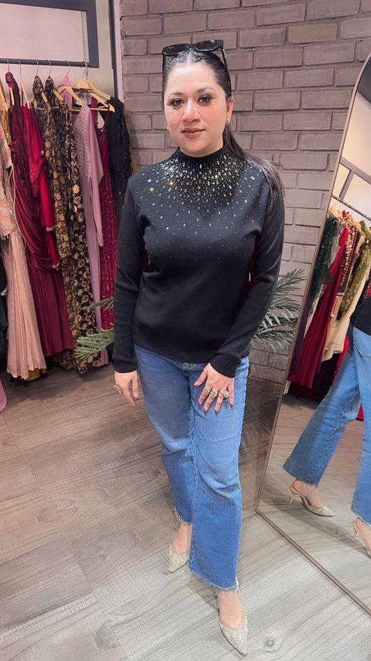 Noah Black Woolen Sweater