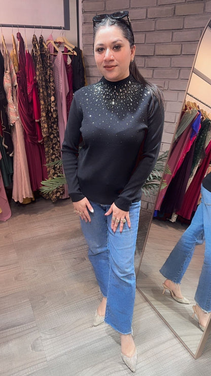 Noah Black Woolen Sweater