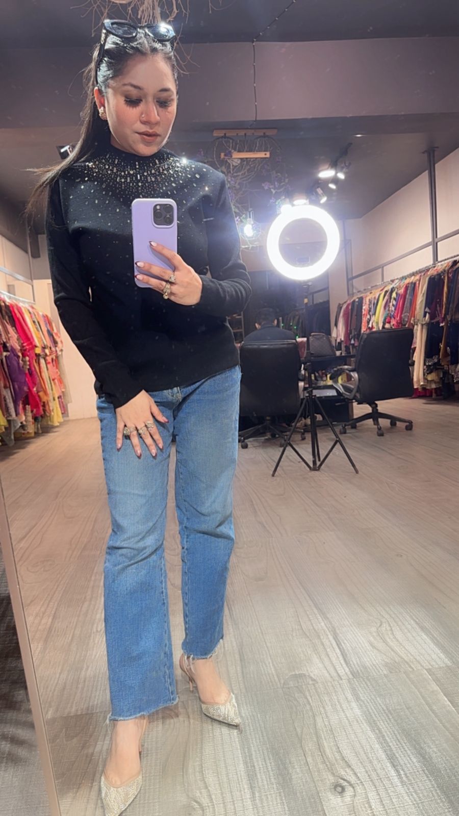 Noah Black Woolen Sweater