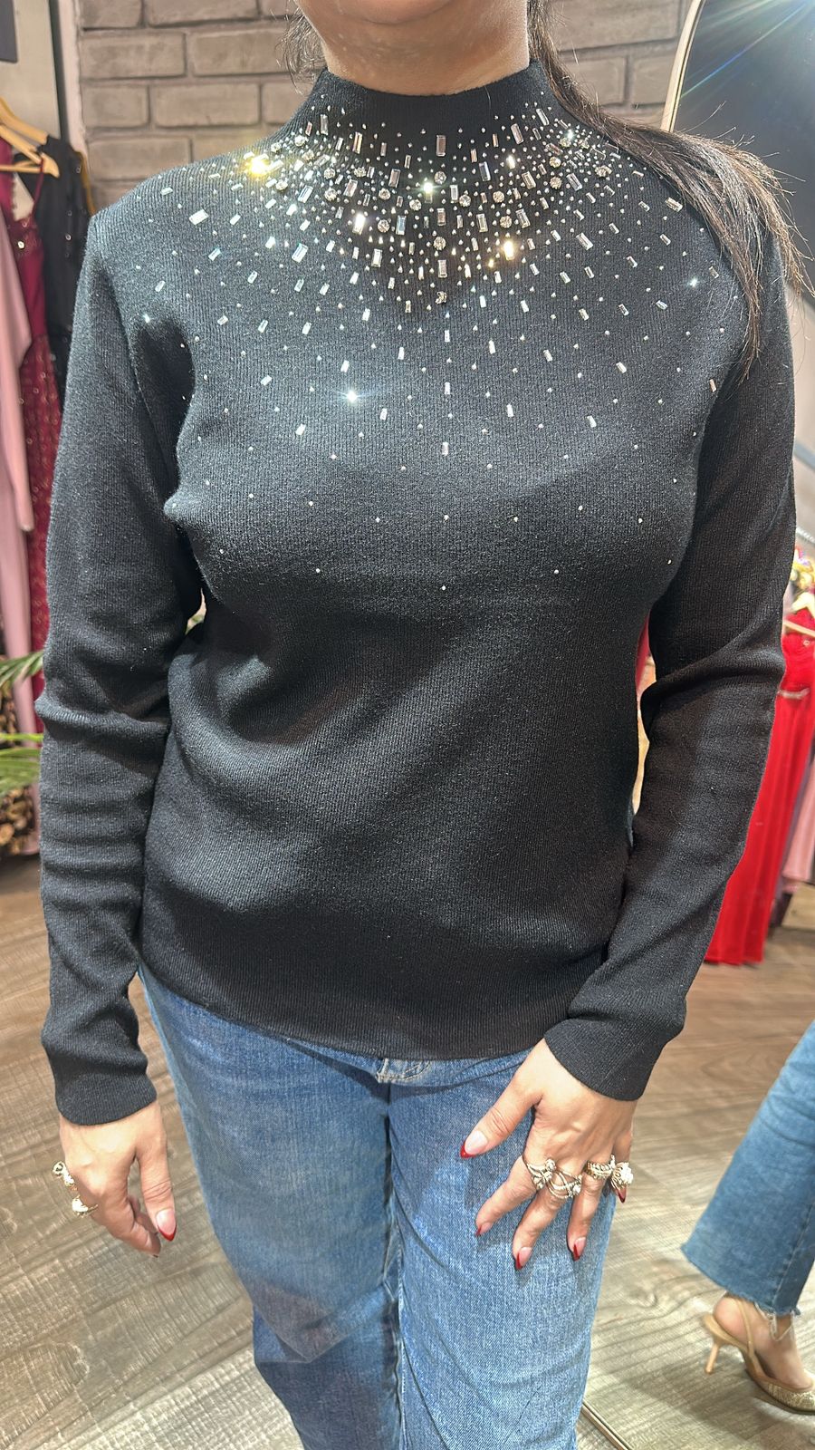 Noah Black Woolen Sweater