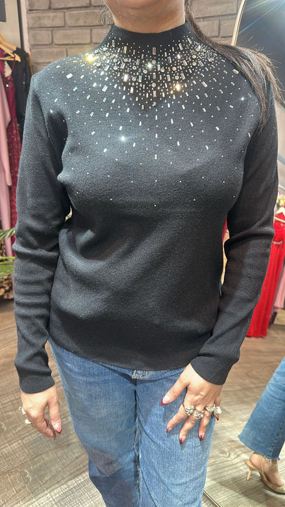 Noah Black Woolen Sweater