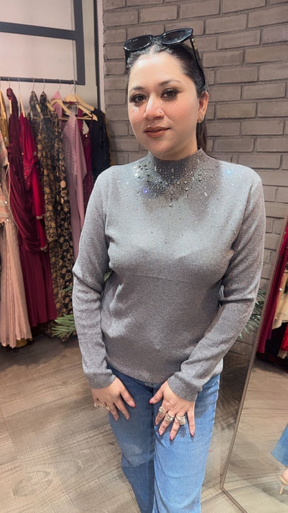 Noah Grey Woolen Sweater