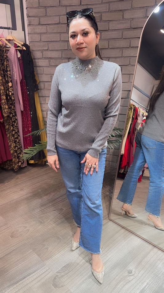 Noah Grey Woolen Sweater