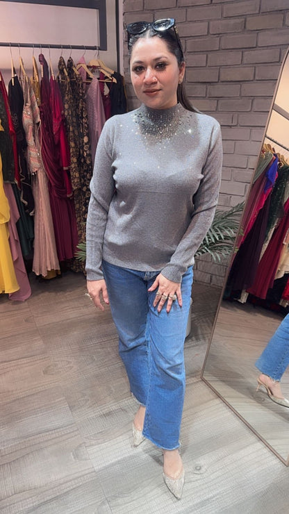 Noah Grey Woolen Sweater