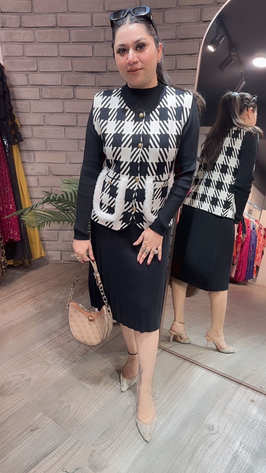 Penguin Black jacket Woolen Dress