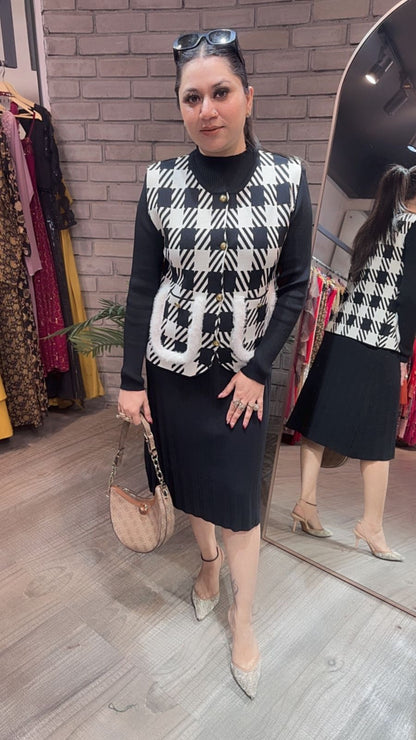 Penguin Black jacket Woolen Dress