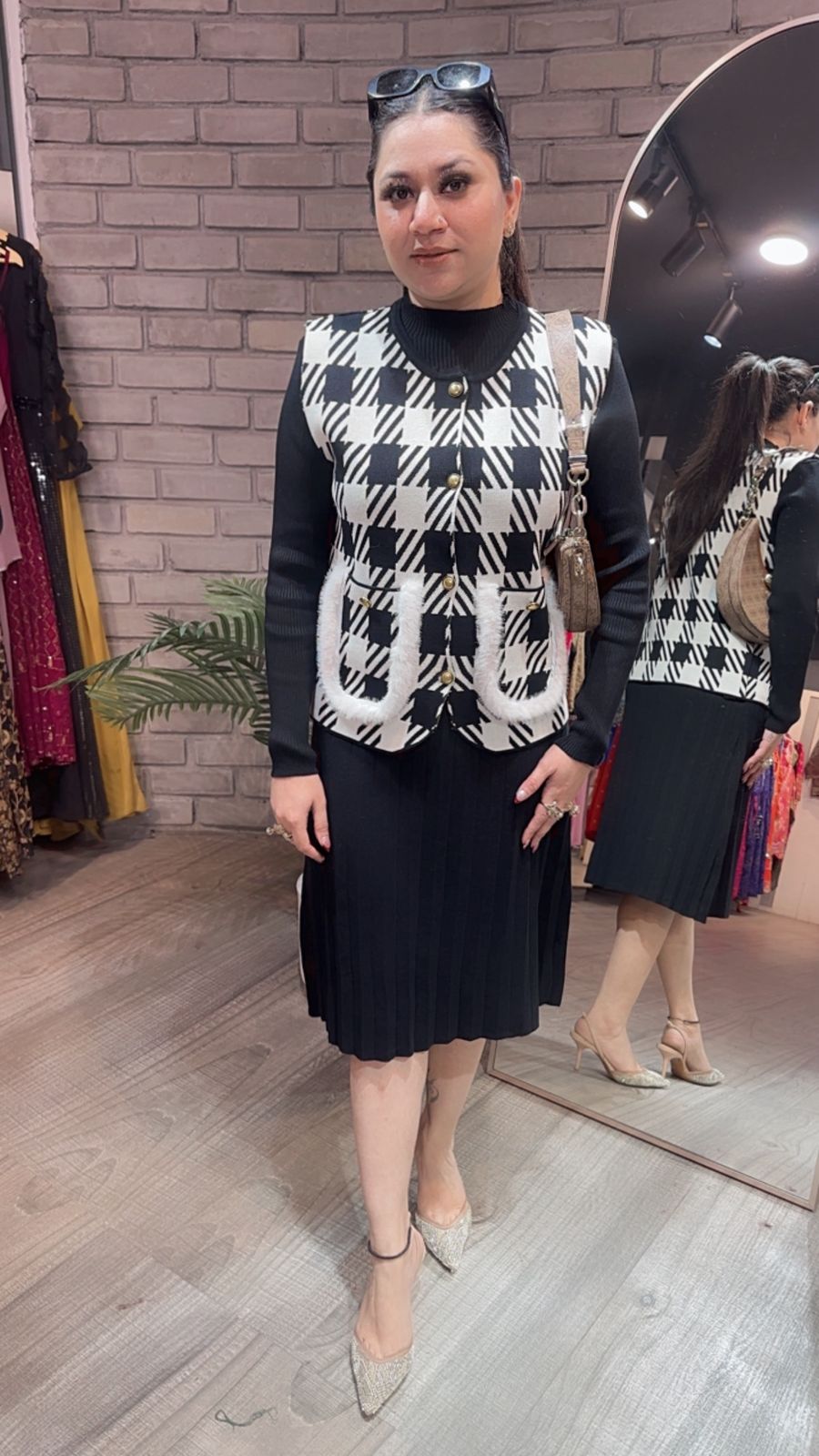 Penguin Black jacket Woolen Dress