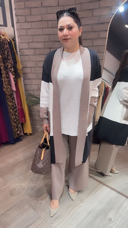 Brazil Mouse white jacket Woolen Cordset