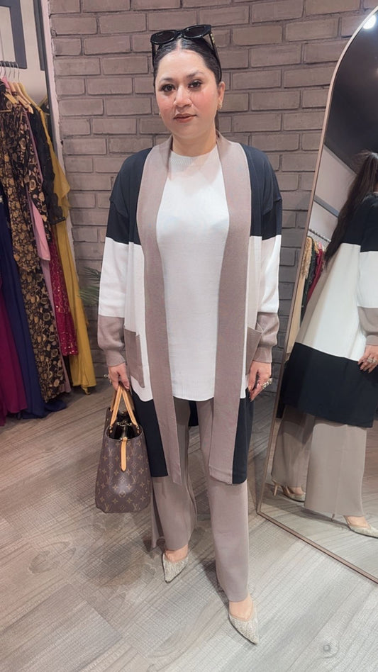 Brazil Mouse white jacket Woolen Cordset